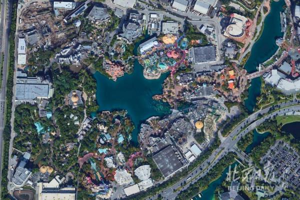 獨特視角！60萬米高空看北京環球度假區6年蝶變