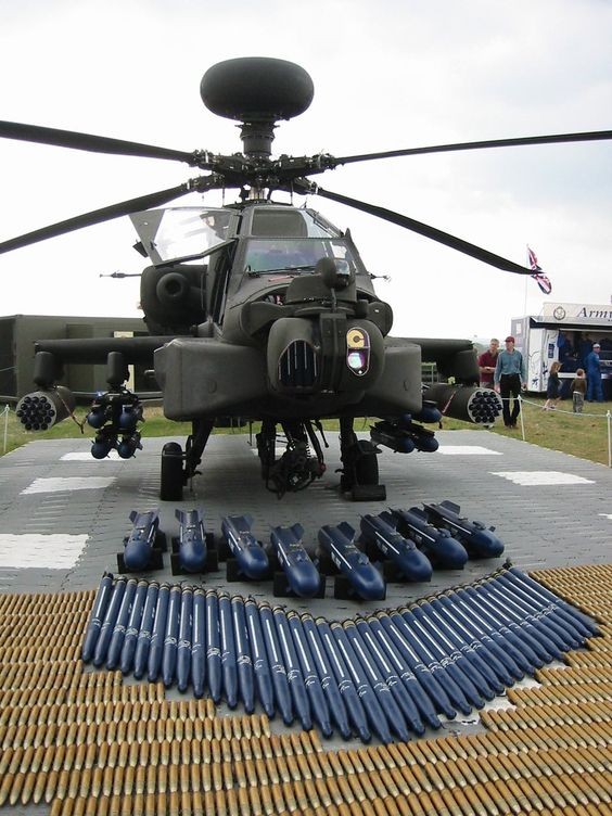 AH-64阿帕奇最強武裝直升機之主武器火蛇70航空火箭彈