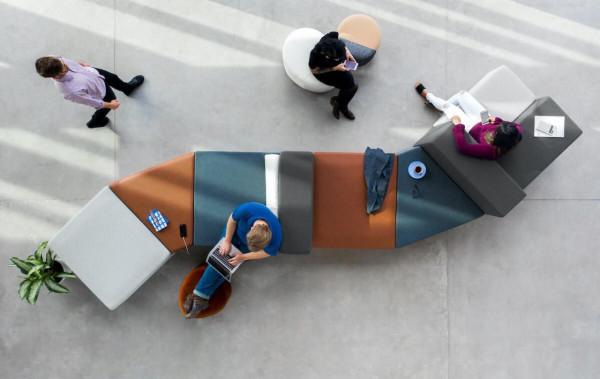 傢俱欣賞 | 靈活高效的協作型傢俱：Rise模組化座椅系列