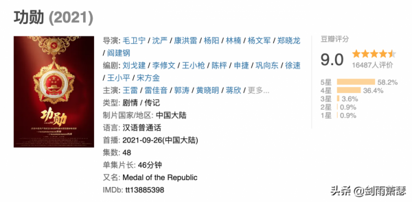 21年到目前為止，評分超過9分的國產劇，只有這三部