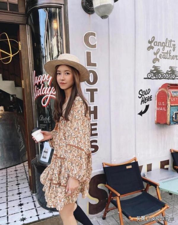 陳赫老婆顏值真高，穿碎花裙嫩得像小女生，難怪能受陳赫寵愛