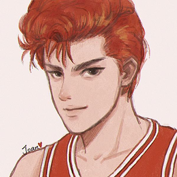 巨好看的手繪頭像，灌籃高手專場，流川楓太帥啦