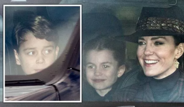 威廉凱特被拍到開車帶孩子外出，喬治冷著臉和開心的家人格格不入