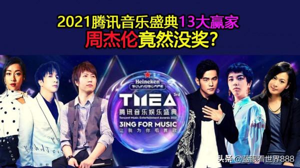 2021騰訊音樂娛樂盛典13大贏家：周深實力壓軸，周杰倫竟然沒獎
