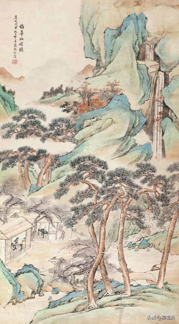 三十幅名家山水中堂，太養眼了