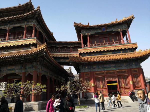 雍和宮萬福閣內的彌勒大佛 雍和宮萬福閣內的彌勒大佛