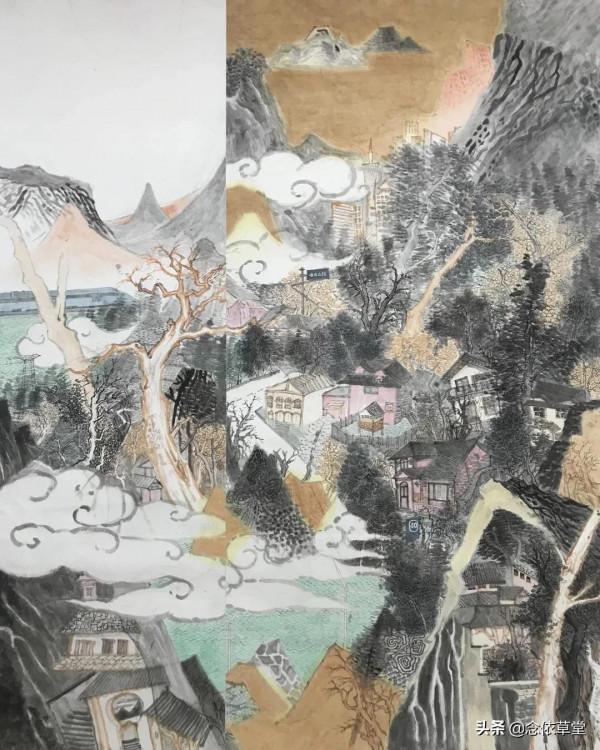 渤海大學中國畫研究生龐偉偉山水作品欣賞—念依草堂第118期 渤海大學中國畫研究生龐偉偉山水作品欣賞—念依草堂第118期