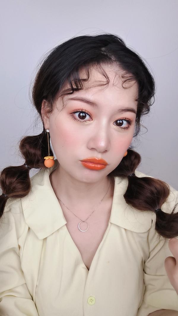 甜暈了！一秒就融化的奶油杏子妝