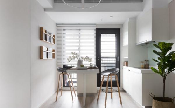 99㎡現代美宅，天然木皮+大白牆，量身打造出理想的家居