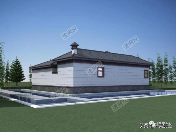 這款一層新中式別墅，養老房的最佳選擇，啥時候回鄉給父母建？