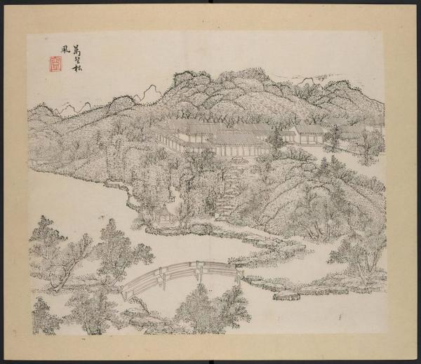 清乾隆間刊《兩浙勝槩圖譜》上下冊