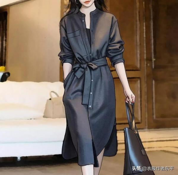 天微涼,秋裝做起來。第一件,休閒外搭款長裙 天微涼,秋裝做起來。第一件,休閒外搭款長裙