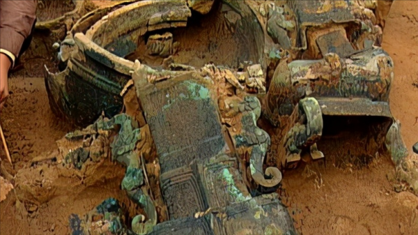 河南郭莊村發現楚國流沙墓，防盜措施很是高明，主人身份至今成謎
