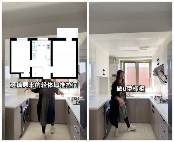 北京這一家六口，重新裝修52㎡老破小，將2室爆改成3室，收納翻倍