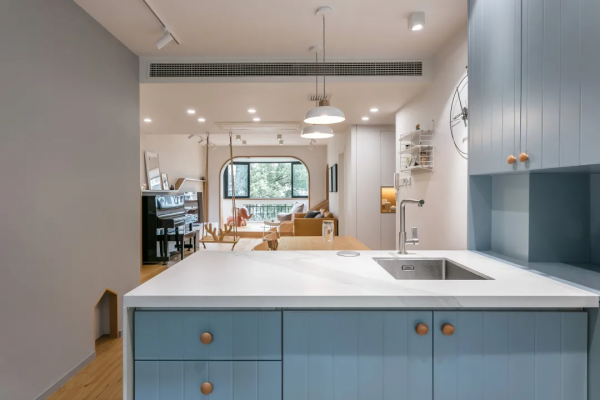 110㎡現代北歐風格新房裝修，把遊樂場搬回家