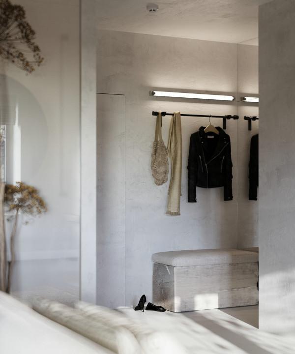 灰白色調詫寂風公寓，讓人倍感舒適