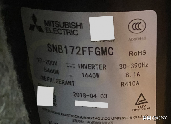 拆三菱電機空調XS/VX 3匹方櫃機 外機三排銅管