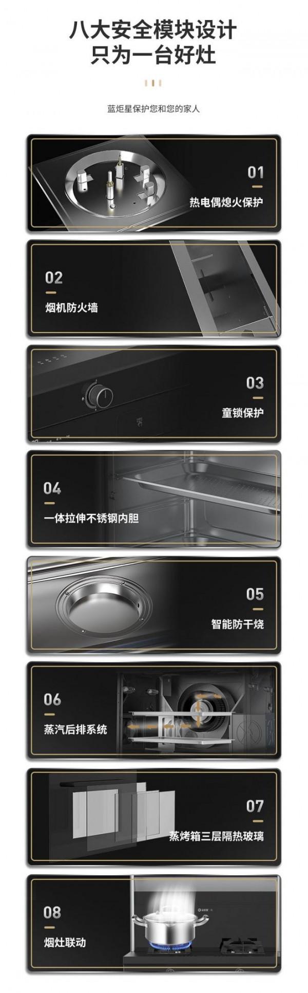 藍炬星整合灶：呵護安全，讓廚房烹飪更安心