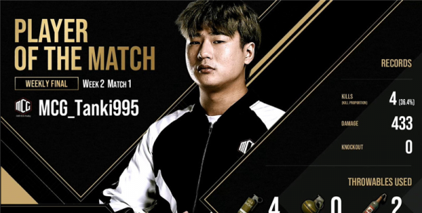 第二週周決賽：MCG上演教科書式吃雞，GEX突然昇華，PeRo倒數第一