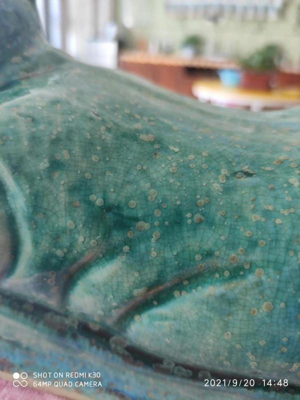 金代定窯綠釉孩兒枕頭(公元1250年左右作品)國寶一級 金代定窯綠釉孩兒枕頭(公元1250年左右作品)國寶一級