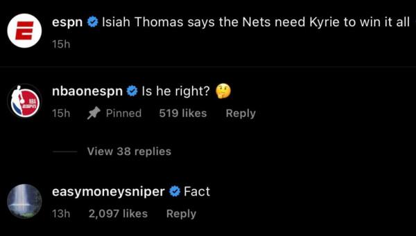 沒有歐文籃網無法奪冠？杜蘭特：事實