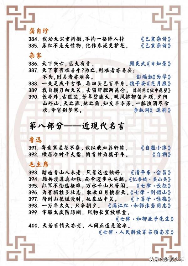 中華上下五千年,國學經典400句!值得熟讀和借鑑 中華上下五千年,國學經典400句!值得熟讀和借鑑