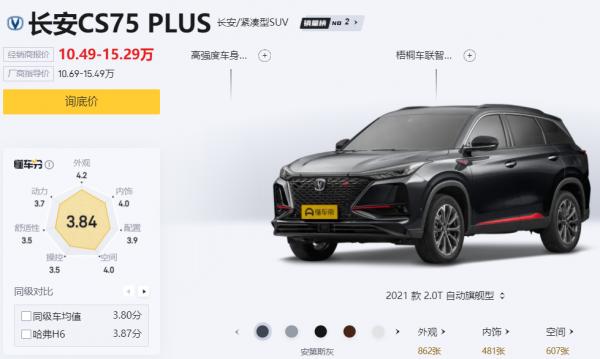 緊湊型SUV長安CS75 PLUS：外觀和內飾設計感不錯，值得入手嗎