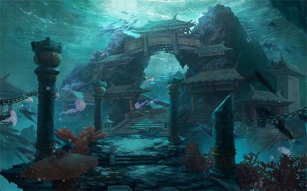 1992年浙江村民抽乾水潭，發現千年宮殿，已成為4A級旅遊風景區