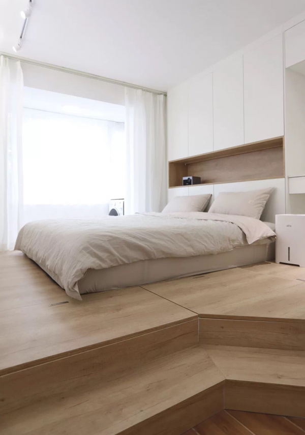 僅僅37平的空間，也能搖身變成婚房，溫馨到讓人羨慕