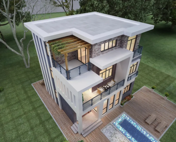 建個美觀好看的住宅，做村裡最亮眼的房子