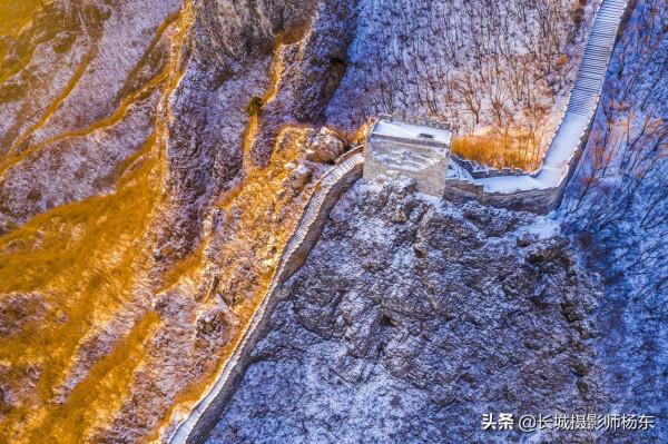 北京懷柔雪後箭扣長城天梯、鷹飛倒仰晨光