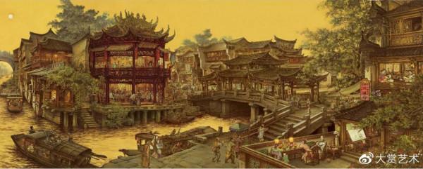 張孝友:創造兼工帶寫的當代山水界畫,結構宏大又細緻入微 張孝友:創造兼工帶寫的當代山水界畫,結構宏大又細緻入微