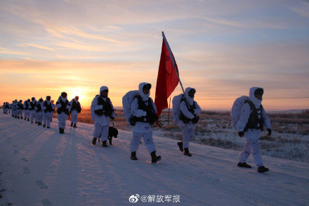 特別的冰雪運動！邊防戰士零下20℃開展野外拉練