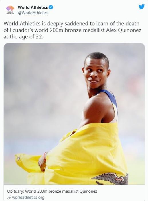 厄瓜多的奧運英雄，慘死於街頭槍殺