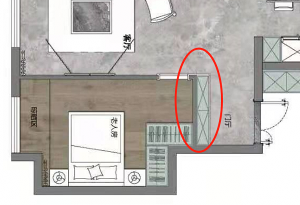 客廳隔出一間臥室，如何保持通透感？