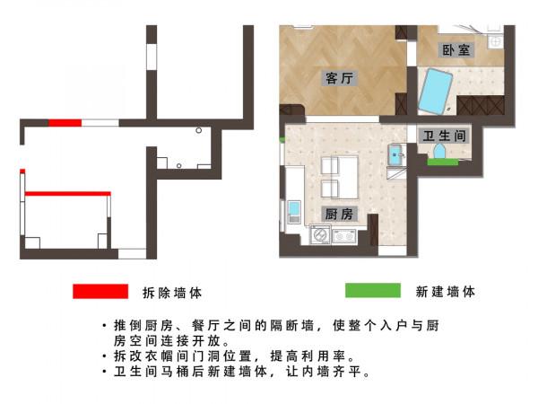 他家79㎡,主臥有開放式浴缸,在家就能享受極致泡澡體驗 他家79㎡,主臥有開放式浴缸,在家就能享受極致泡澡體驗
