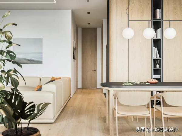 92㎡ 一室一廳，木飾面這樣用才高階