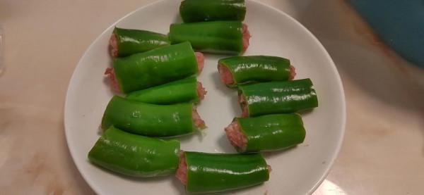 5元在家做美食 辣椒釀肉