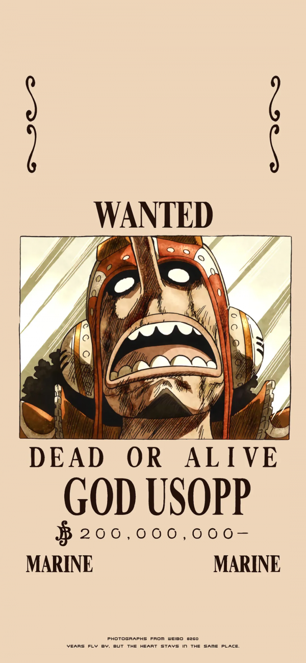 海賊王桌布│通緝令風格桌布