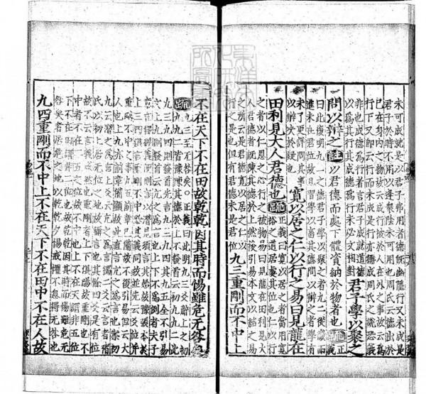 周易兼義九卷十三經注疏所收