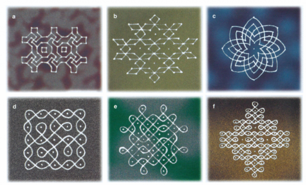 印度大嬸的地板畫藝術1：Kolam傳統藝術中的數學