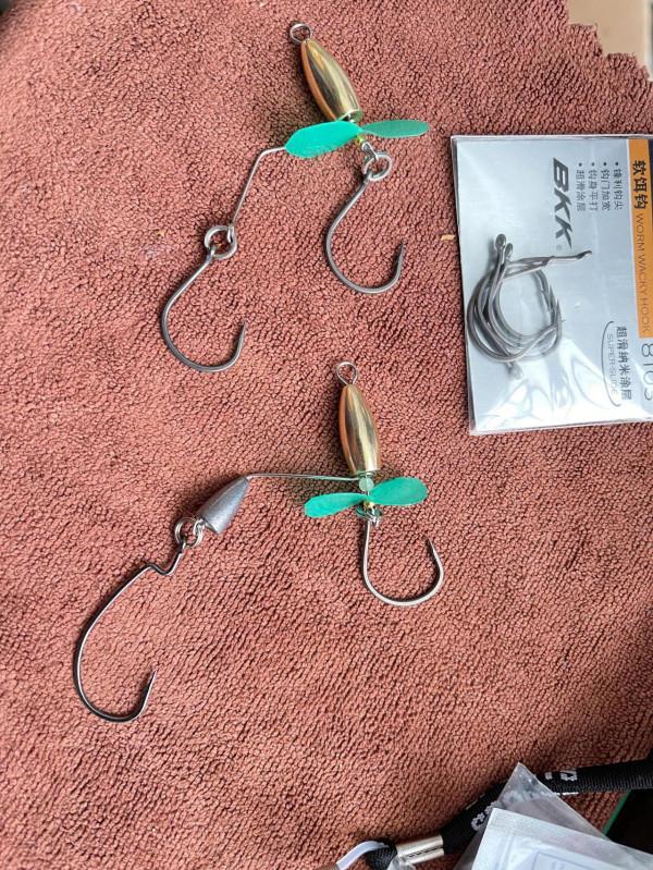 路亞黑坑讓老闆瑟瑟發抖的螺旋槳雙鉤釣組diy，你學會了嗎？