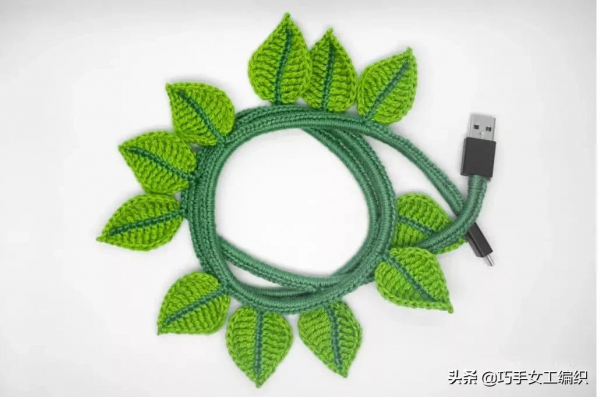 家裡的電源線用這招改造太讚了，多種葉子的鉤法，美爆整個家
