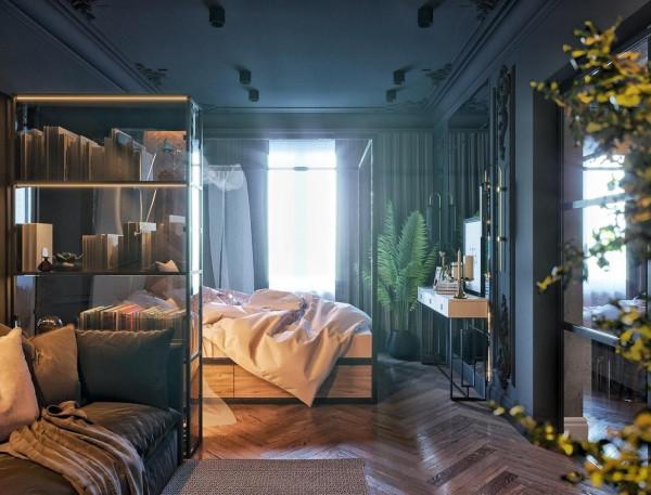 46歲姐姐38㎡小屋，光一個臥室就把我吸引了，全屋時尚優雅高階