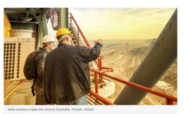 澳洲採礦業者時薪最高 澳人工作時間比大多數歐洲國家的人都長
