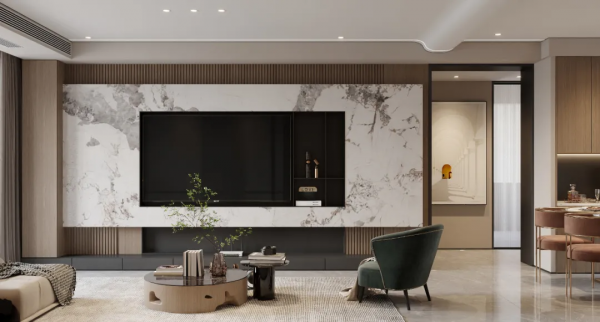 多功能電視背景牆，才是高定的新趨勢