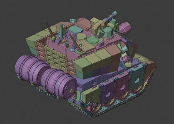 幼年的99a主戰坦克來啦