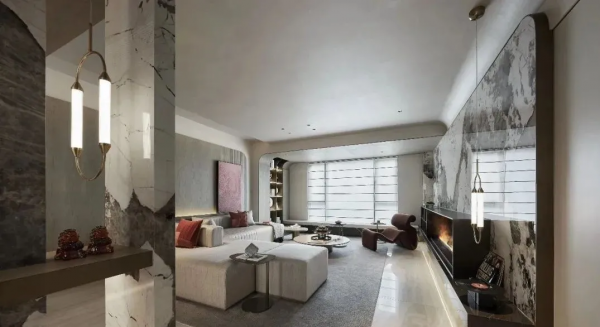 156㎡奢華過後的極簡,大理石的風雅韻味 156㎡奢華過後的極簡,大理石的風雅韻味