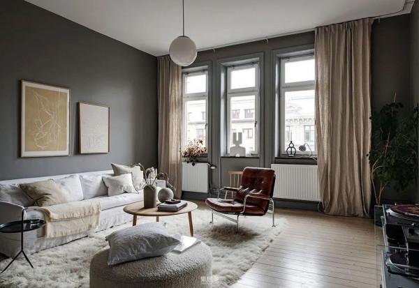 華麗的灰泥造型與時尚裝飾的瑞典公寓(112 平方米) 華麗的灰泥造型與時尚裝飾的瑞典公寓(112 平方米)