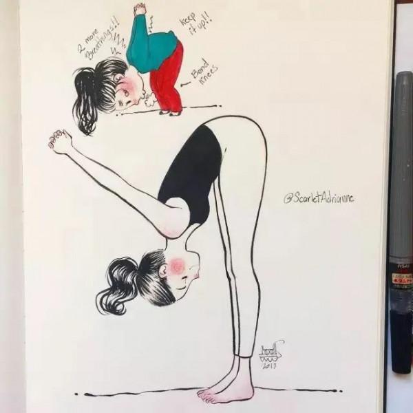 漫動作的瑜伽真的超級可愛吖 漫動作的瑜伽真的超級可愛吖